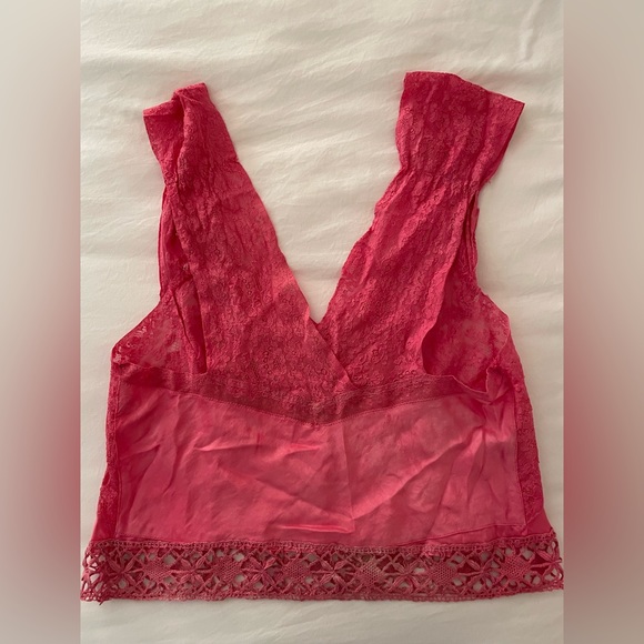 Bespoke Small Silk with Victorian Pink Lace Cami. 💕 - Picture 5 of 5